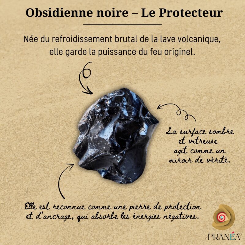 Bracelet en Obsidienne Noire – Protection & Ancrage | Fait main en macramé – Image 7