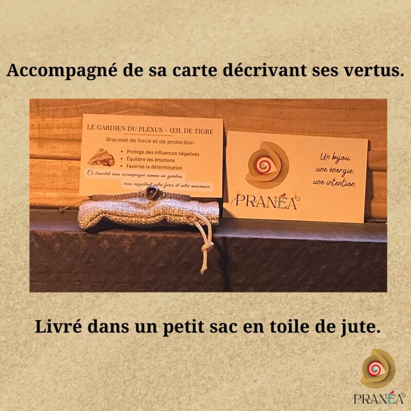 Bracelet en Œil de Tigre – Confiance, Protection & Courage | Fait main en macramé – Image 6